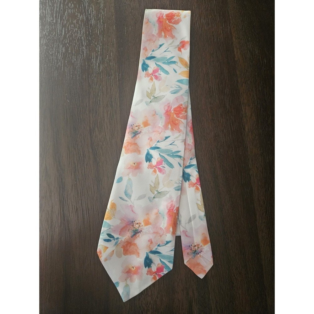 Floral Mens Tie Wedding Holiday Party Gifts Summer Necktie Business Casual